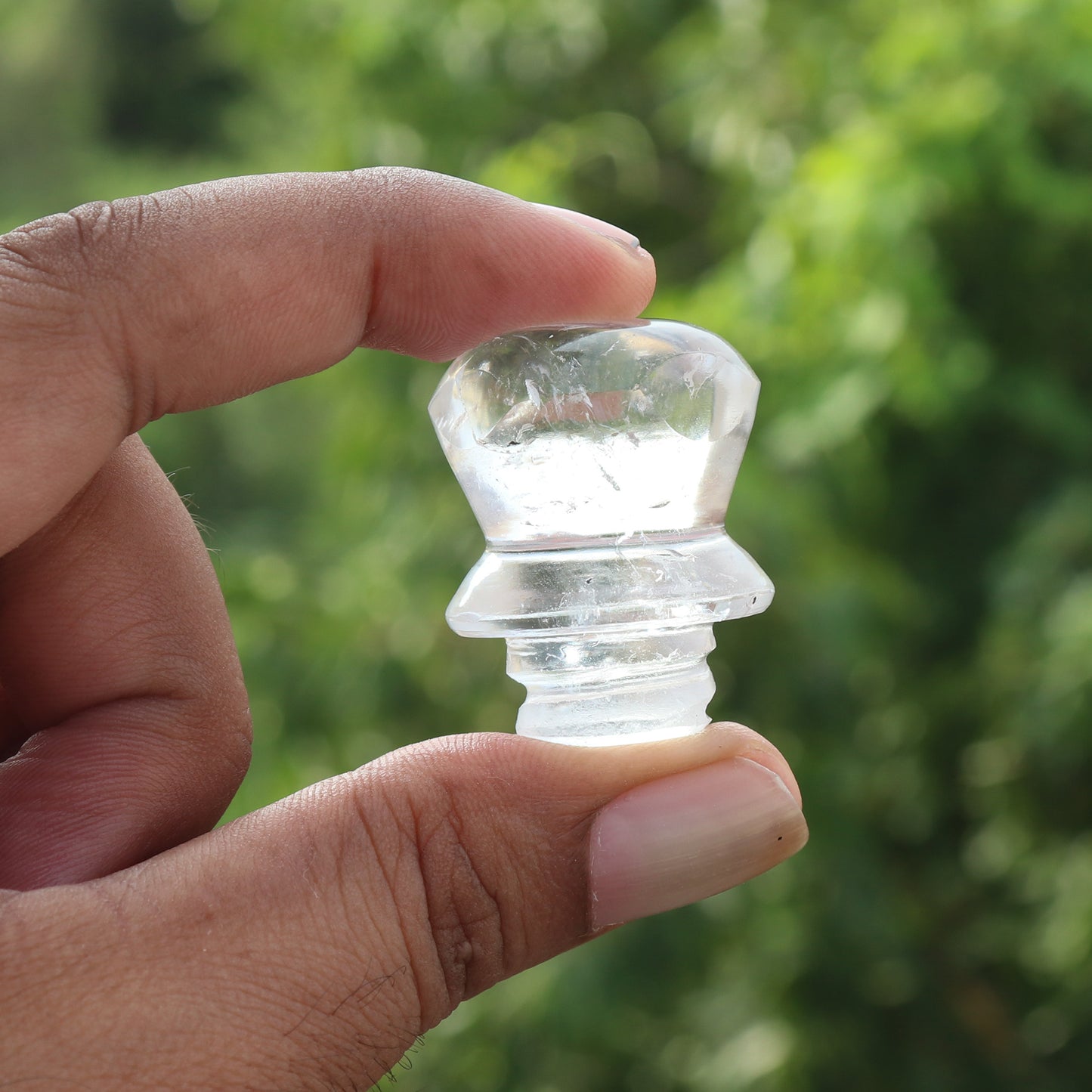 Clear Quartz Perfume Bottle