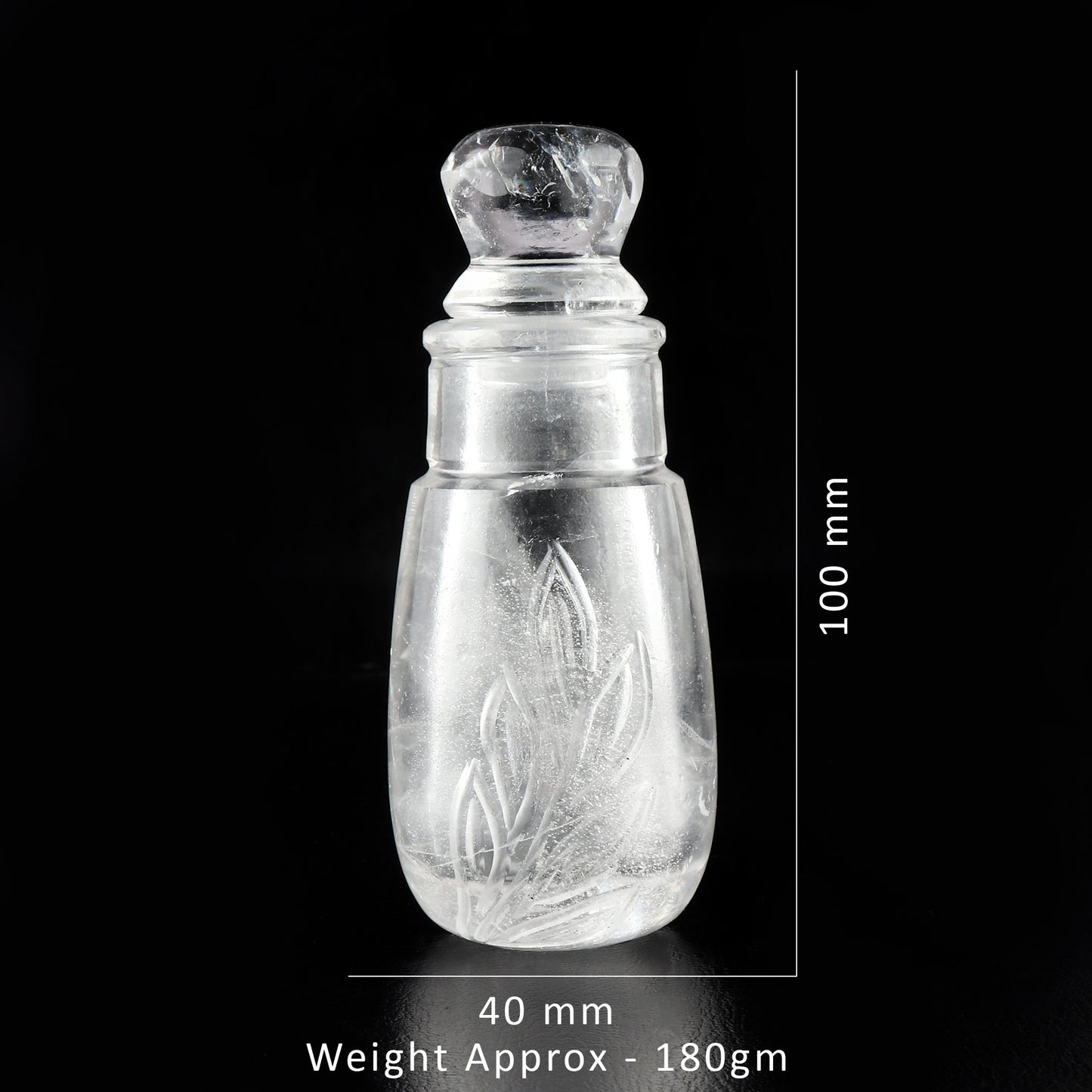 Clear Quartz Perfume Bottle