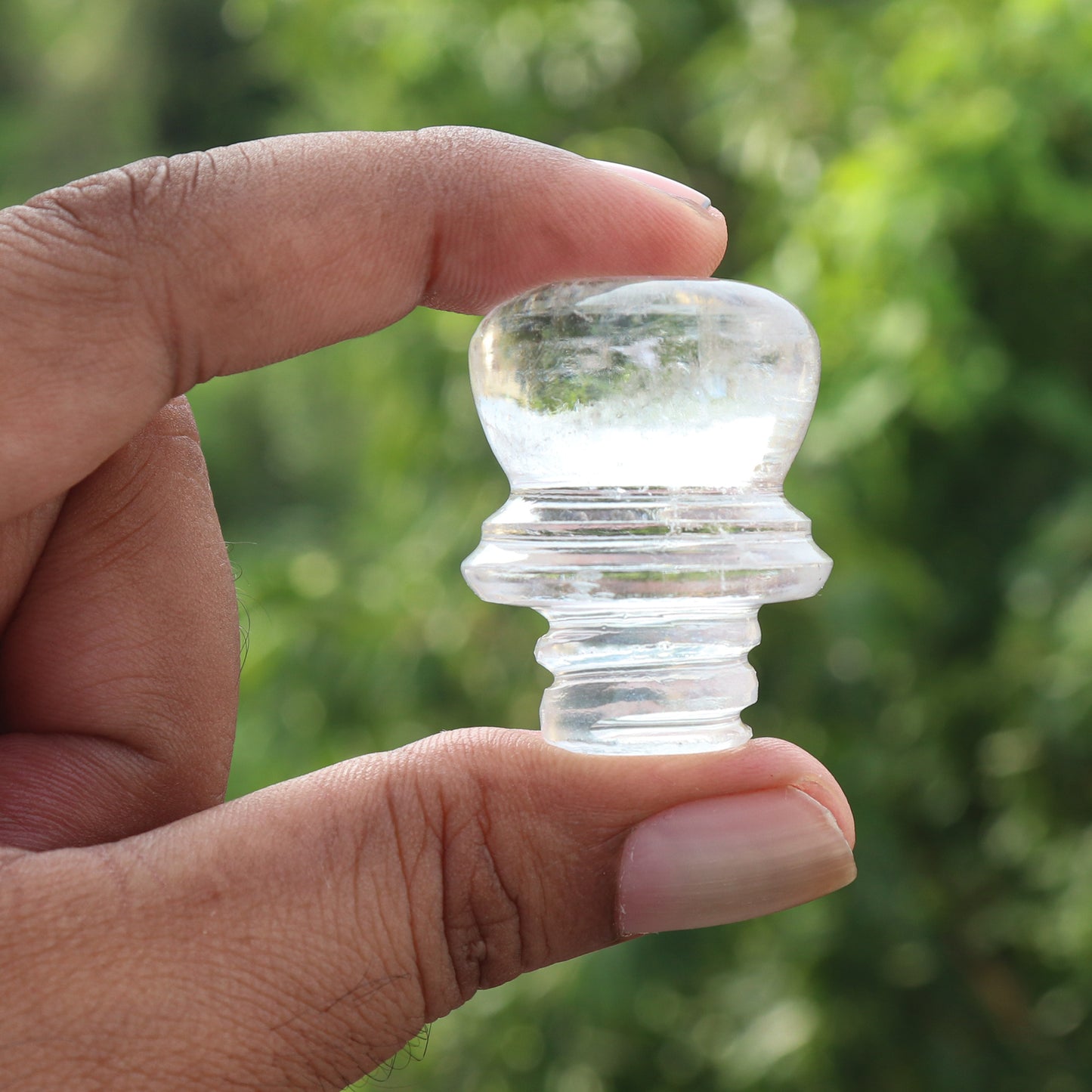 Crystal Quartz Holy Water Bottle