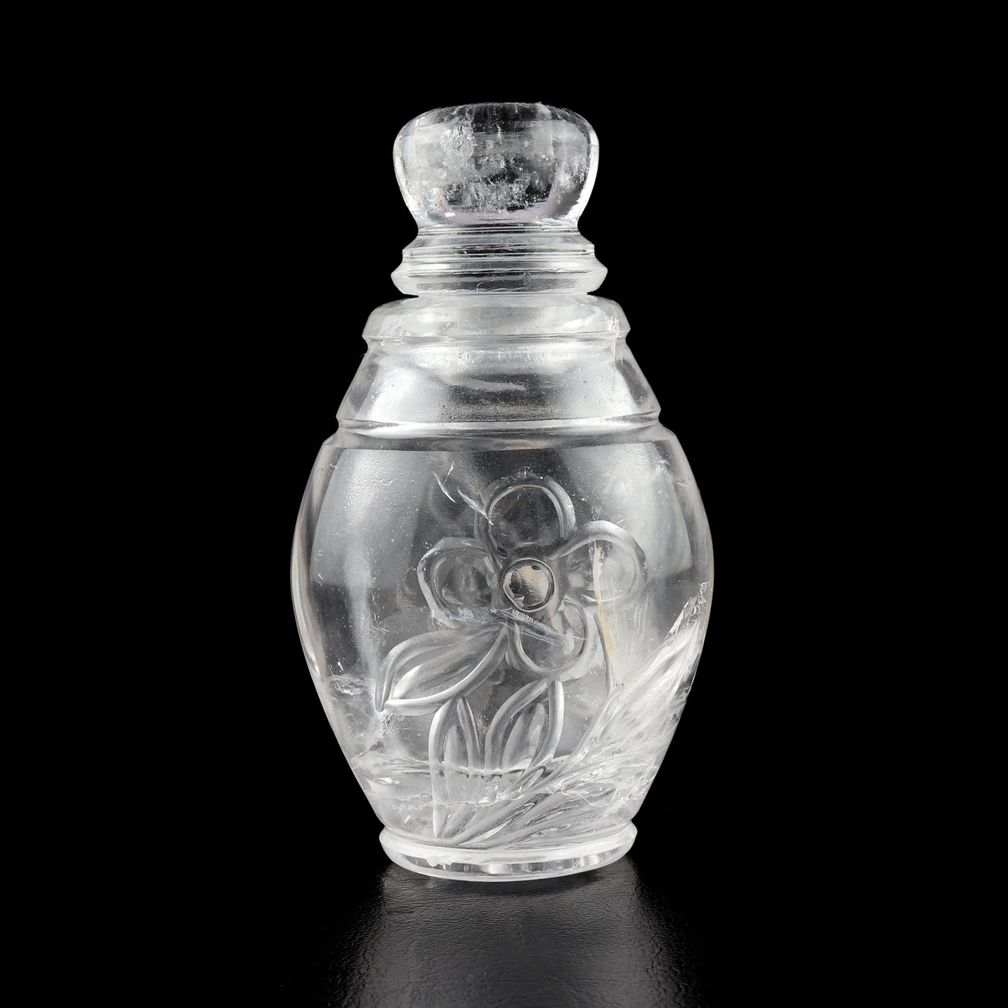 Crystal Quartz Holy Water Bottle