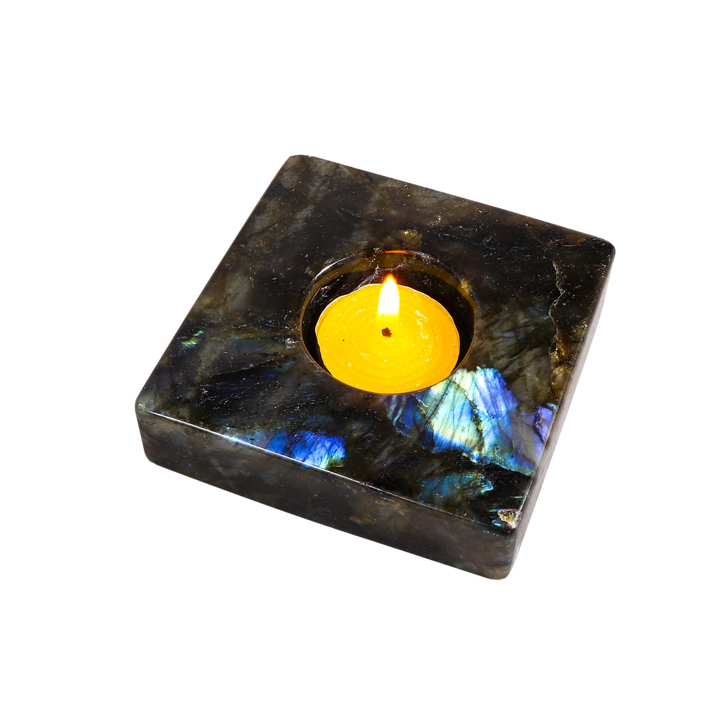 Labradorite Tea light Candle Holder