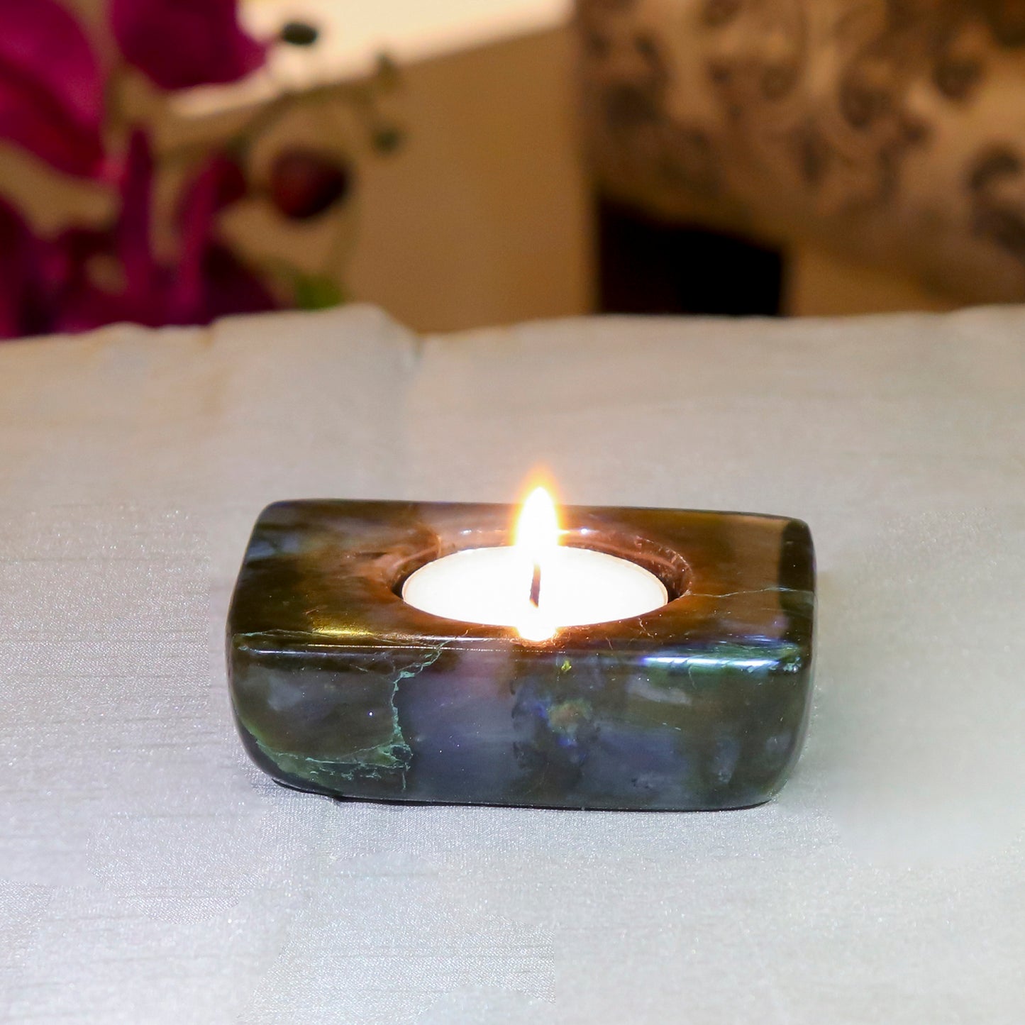 Labradorite Tea Light Holder