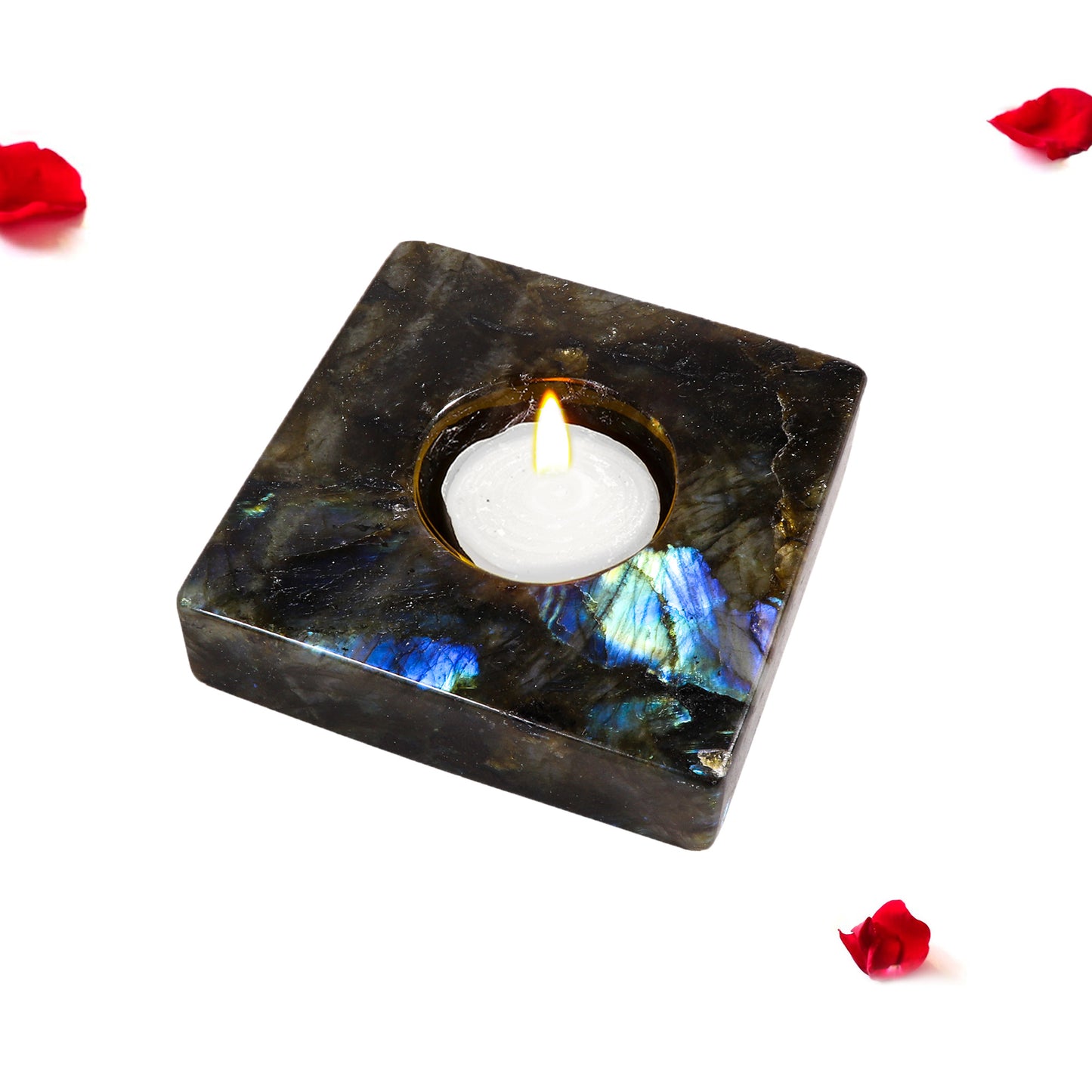 Labradorite Tea light Candle Holder