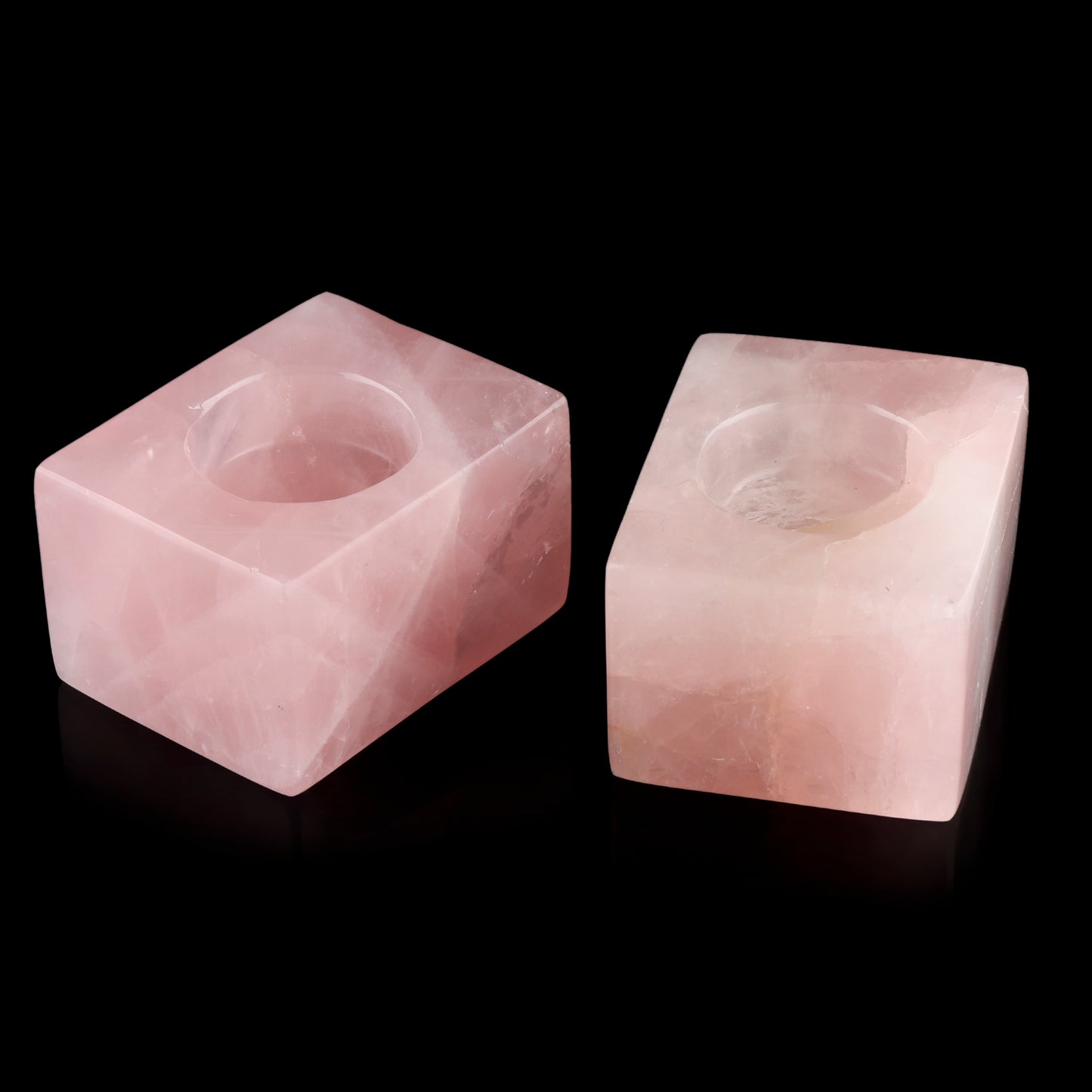 Rose Quartz Tea Light Candle Holder