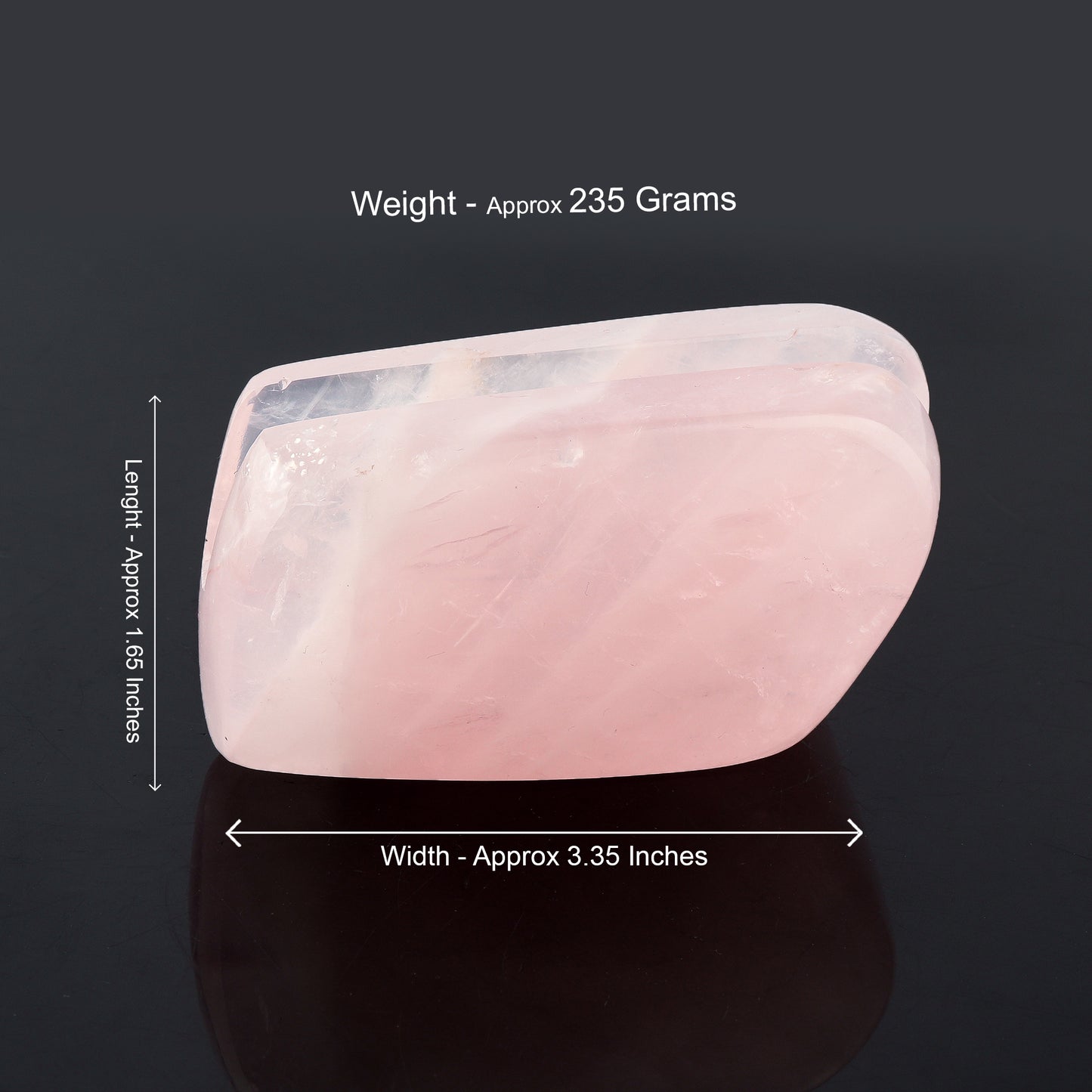 Rose Quartz Visiting Card Holder