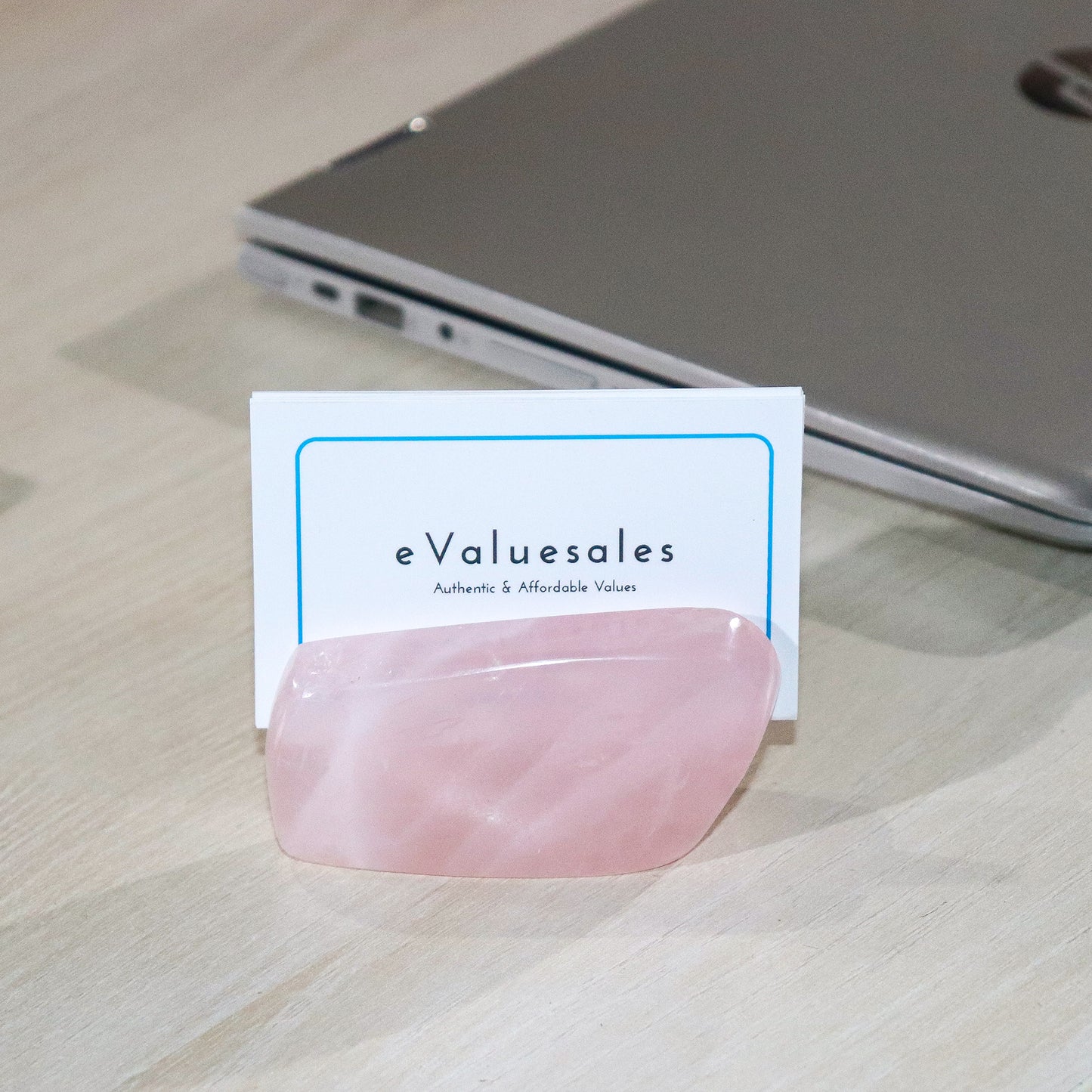 Rose Quartz Visiting Card Holder