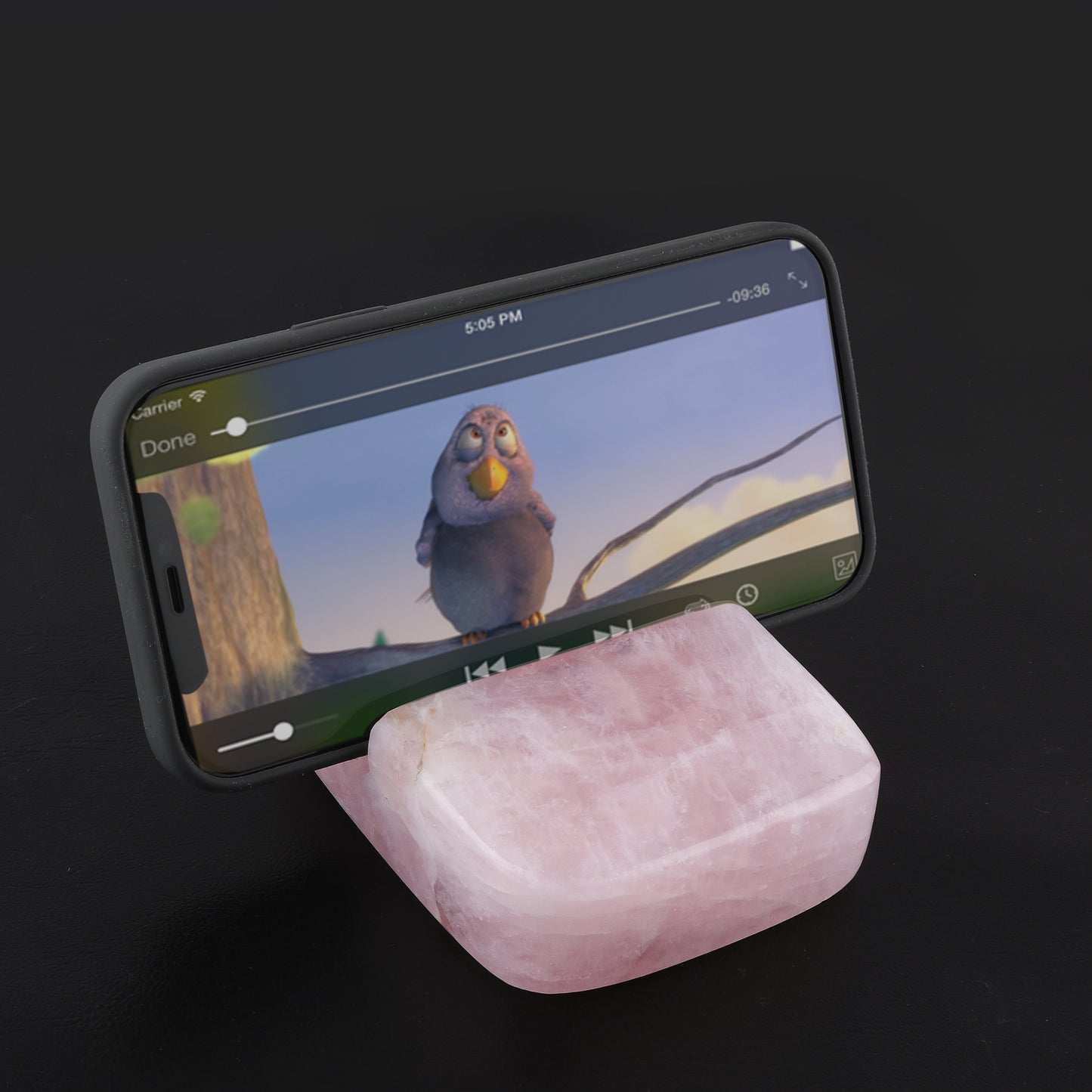 Rose quartz I Phone Mobile Holder