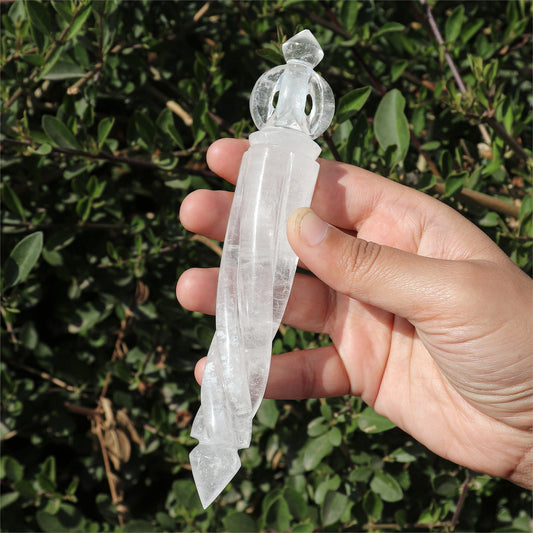 Crystal Quartz Reiki Wand