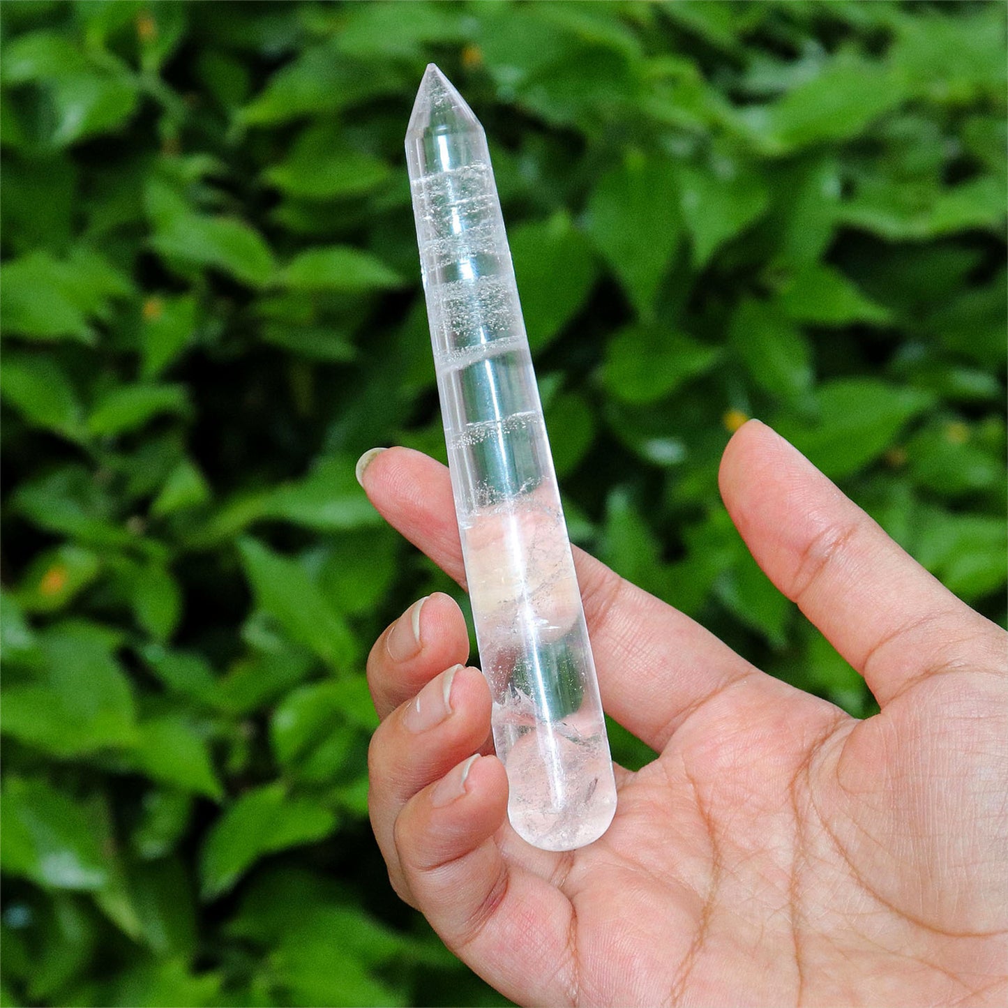 Crystal Quartz Pointed Healing Wand