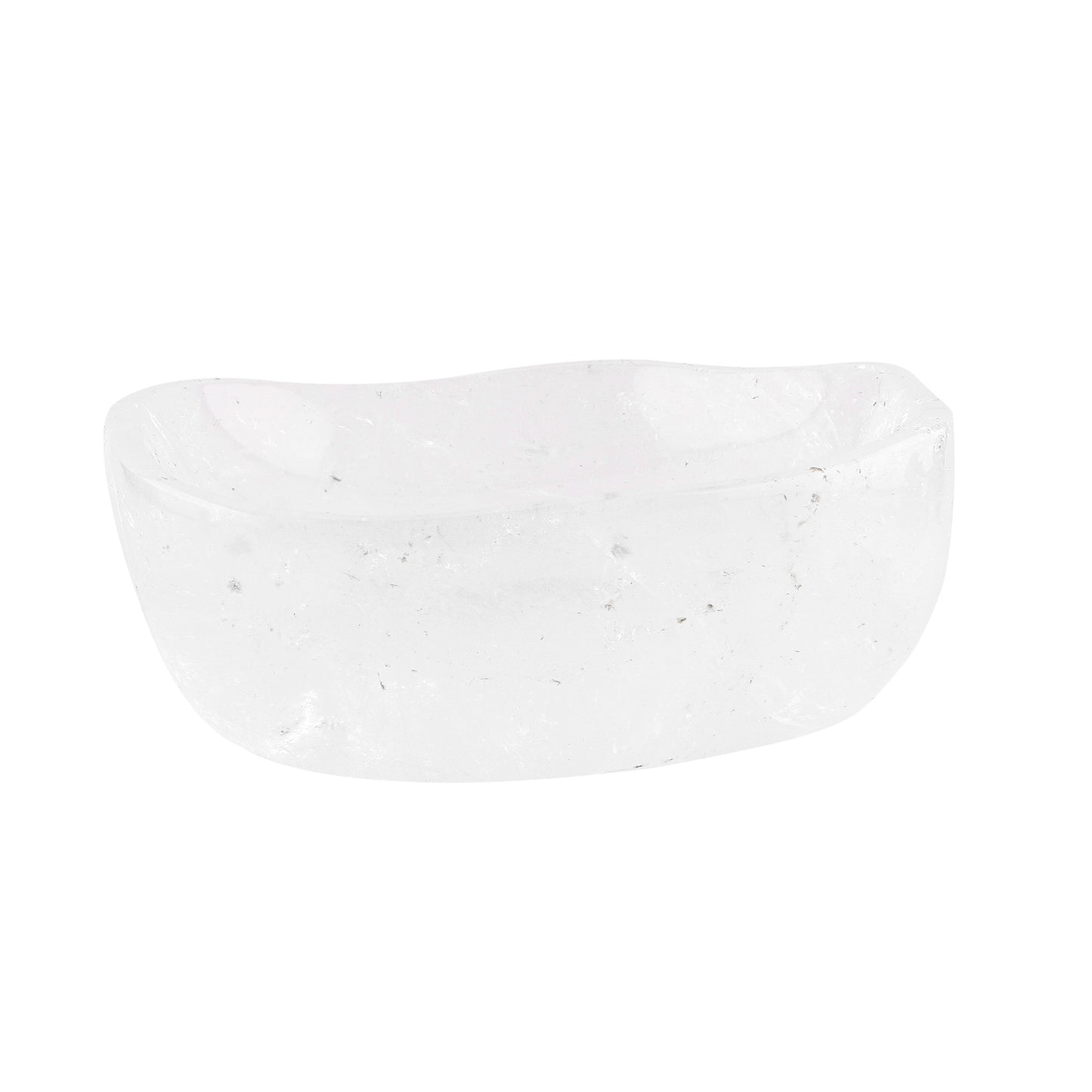 Vintage Crystal Quartz Freeform Bowl