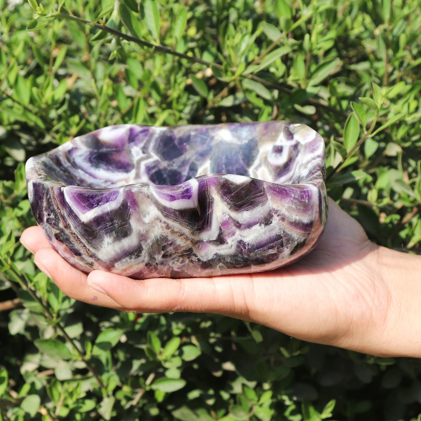 Chevron Amethyst Home Décor Bowl