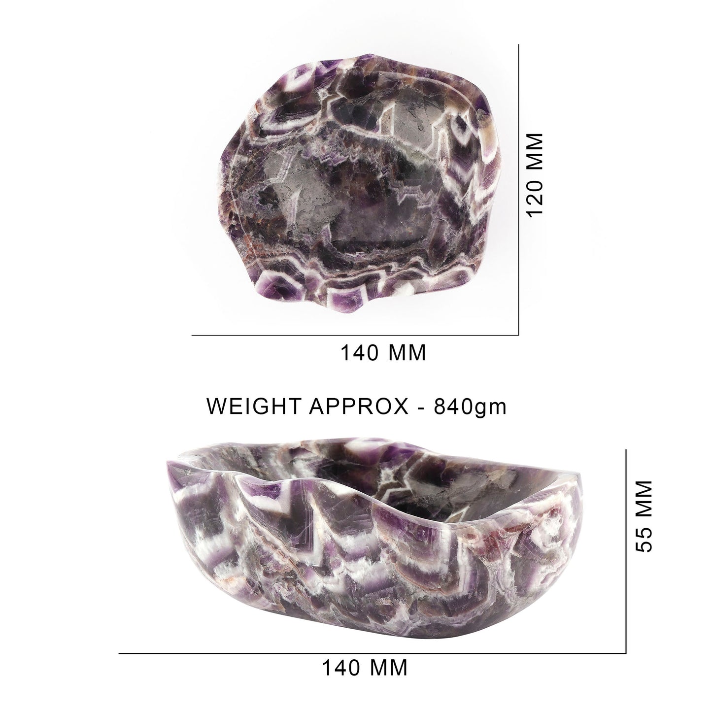 Chevron Amethyst Home Décor Bowl