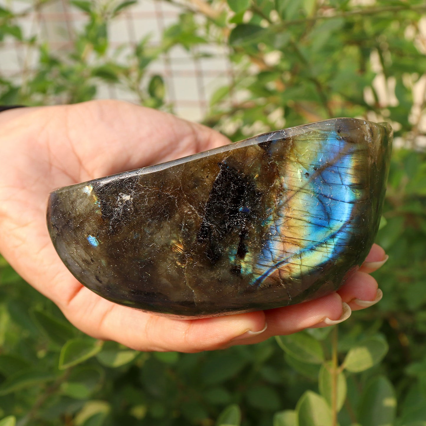 Labradorite Crystal Home Décor Bowl