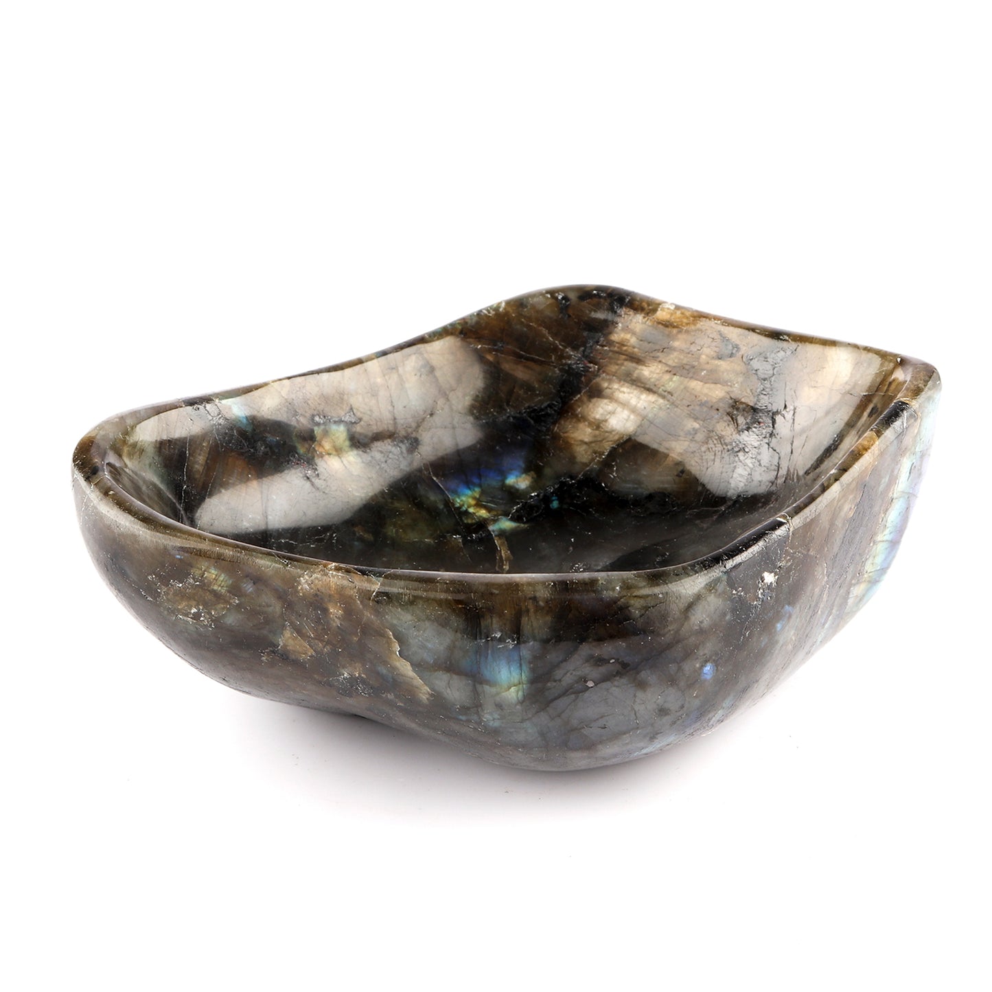 Labradorite Crystal Home Décor Bowl