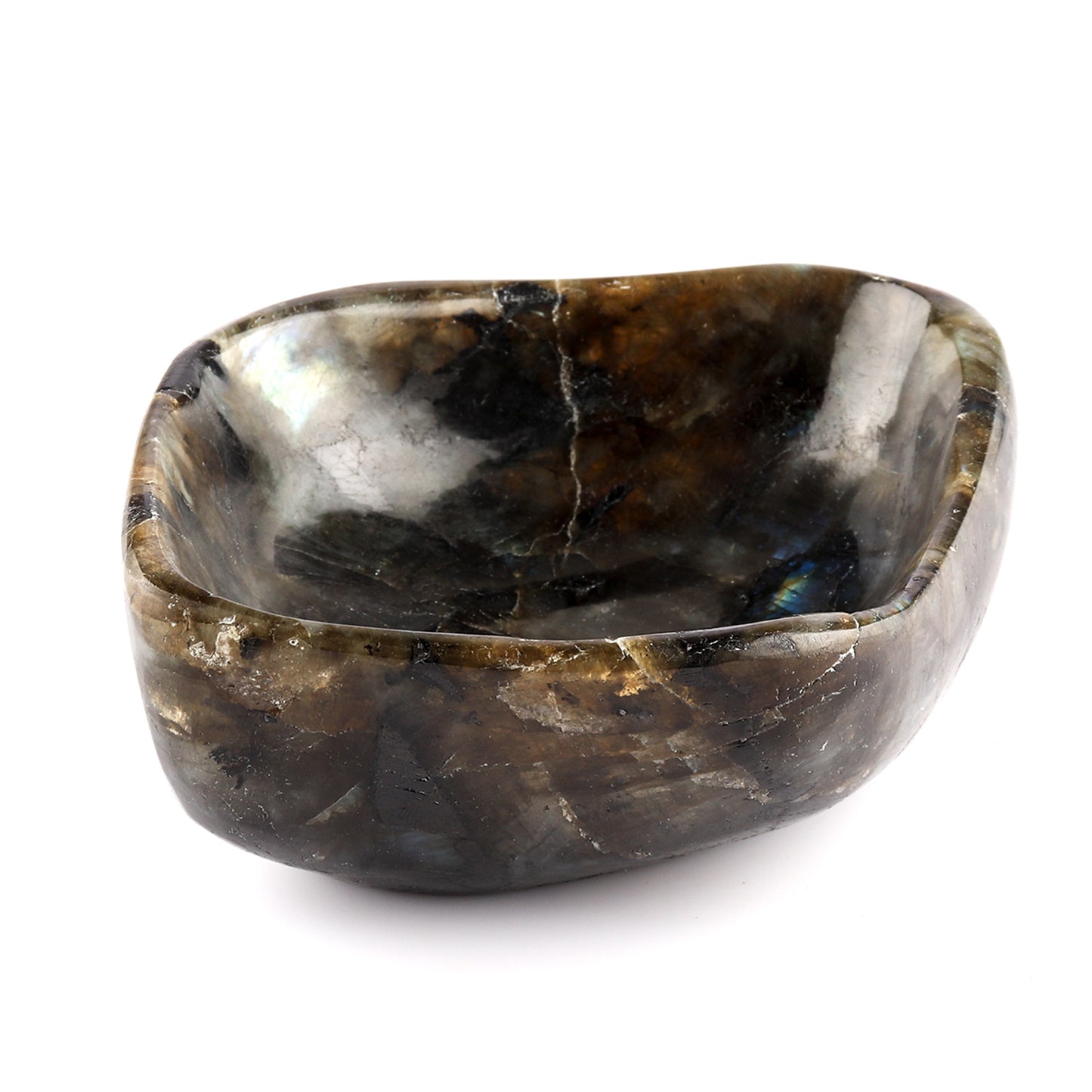 Labradorite Crystal Home Décor Bowl