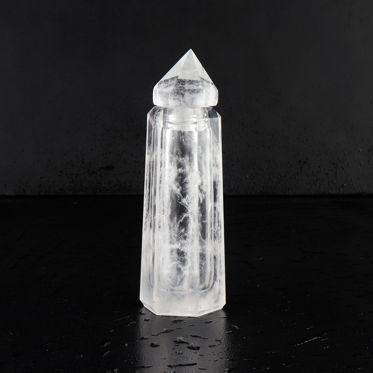 Crystal Quartz Perfume Storage Bottle