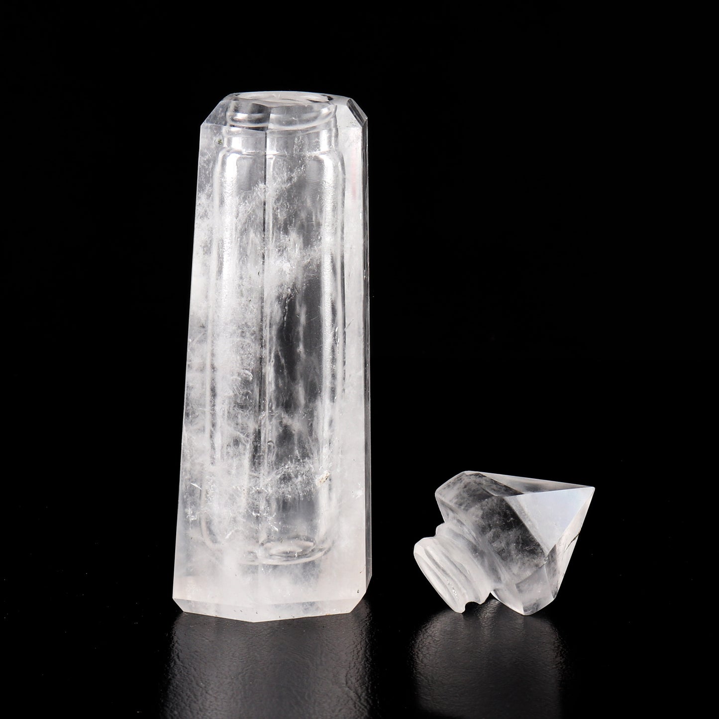 Crystal Quartz Perfume Storage Bottle